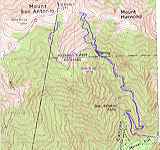 mt_baldy_route_on_map